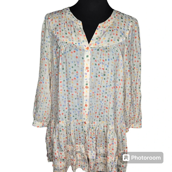 Anthropologie Maeve Paccia Button-down Tunic - Picture 2 of 8